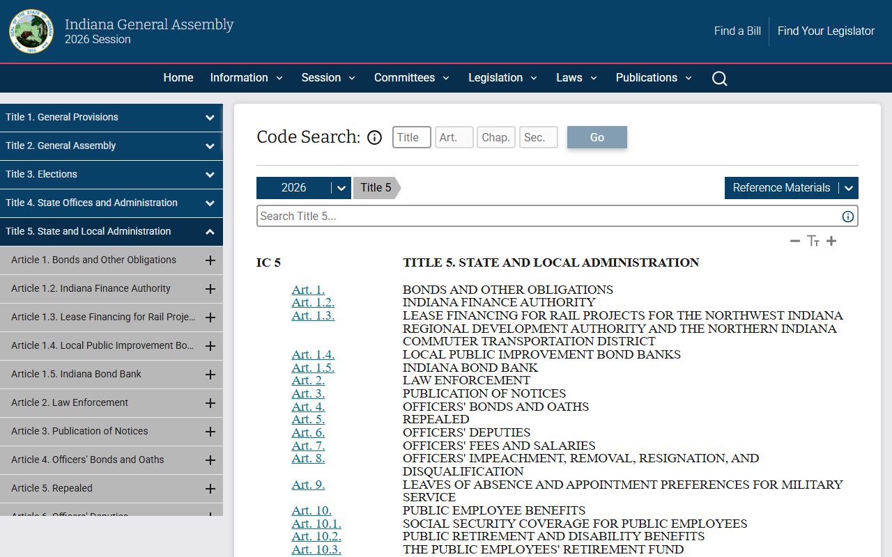Wells County Clerk public records request and Indiana Code Title 5