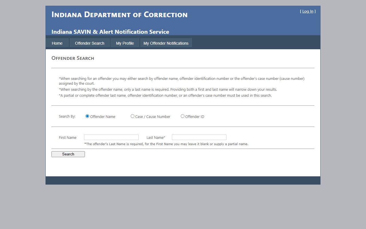 Wells County inmate records Indiana SAVIN notification search